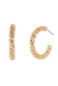 Molten Hoop Earrings image