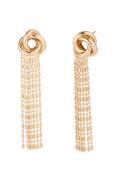 Knot and Tassel Earrings - Gold / One image