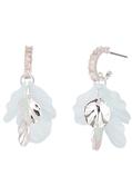 Petal drop Earrings - Silver / One image
