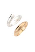 Mixed Metal Ring Set - Silver / S/M image