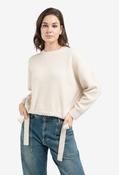 Tie Detail Knit Jumper - Beige / L image