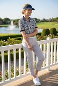 Cleo S Printed Polo Shirt - Navy / 40 image