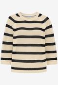 Nala Striped Knit Jumper - Black/Cream / 42