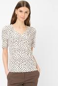 Carina S V-Neck Top - Off White / 40 image