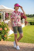 Cleo S Printed Polo Shirt - Fushia Mix / 44 image