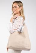 Faux Leather Tote Bag - Beige / F/S image