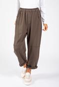 Seam Detail Barrel Joggers - Brown / F/S image