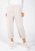 Seam Detail Barrel Joggers - Beige / F/S image