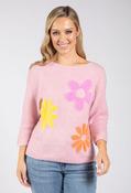 Floral Knit Jumper - Rose / F/S image