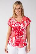 Tropipalm Short Sleeve Top - Orange Mix / 10 image