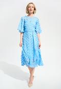 Floral Puff Sleeve Dress - Blue / 8 image