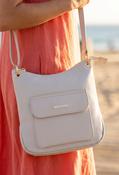 Front Pocket Crossbody Bag - Beige / F/S image
