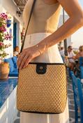 Straw Crossbody Bag - Black / F/S image