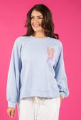 Love Relaxed Fit Jumper - Blue / F/S