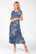 Paisley Print Midi Dress - Navy Mix / 8 image