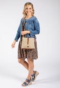 Ditsy Print Sleeveless Dress - Navy / 8 image