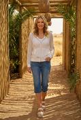 Crochet Knit Hoodie - White / 10 image