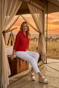 Crochet Knit Polo Top - Red / 12 image