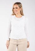 Ginza Crochet Knit Jumper - White / 16 image