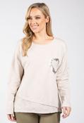 Love Heart Detail Jumper - Beige / F/S image