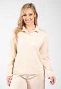 Soft Touch Long Sleeve Top - Beige / F/S image