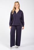 Soft Touch Wide Leg Joggers - Navy / F/S image