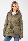 Adjustable Waist Rain Jacket - Khaki / L image
