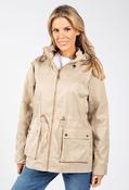 Adjustable Waist Rain Jacket - Beige / 2XL image