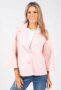 Waffle Texture Jacket - Pink / S
