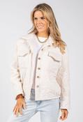 Floral Quilted Jacket - Cream / F/S