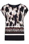 Leopard Print Top - Black/Beige / 46 image