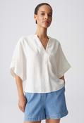 Fenella Cape Blouse - Light Cotton / 40 image