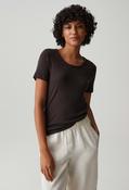 Fine ribbed T-Shirt - Affogato / 38 image