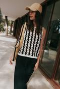 Ifama Sleeveless Crochet Knit Top - Light Cotton / 36 image