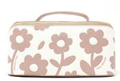 Large Floral Travel Make-Up Bag - Pink / F/S image