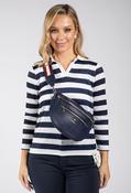 Striped Crossbody Bag - Navy / F/S