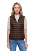 Wadding Quilted Gilet - Chocolate / 38