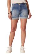 "Ab"solution® High Rise Denim Shorts - Denim / 14 image
