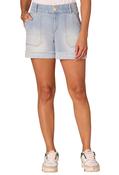 "Ab"solution High Rise Fray Cuff Shorts - Light Denim / 14 image