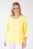 Dulce Batwing Blouse - Lemon / F/S
