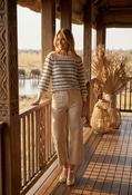 Lucy Striped Knit Jumper - Navy/Off White / 10 image