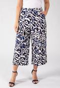 Papillion Leaf Print Culottes - Navy Mix / 14 image