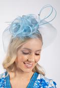 Feather &amp; Diamante Detail Fascinator image