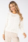 Diamond Design Knit Jumper - Off White / F/S image