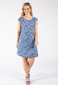Floral Print Linen Dress - Navy Mix / 12 image