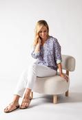 Boni Fleur Ditsy Print Blouse - Blue Mix / 18 image