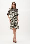 Knee-length Shift Dress - Beige / 14