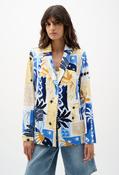 Chic Floral Blazer - Blue / 16 image