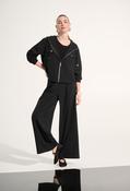 Hooded Zipper Casual Jacket - Black / XS image
