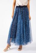 Polka Dot Tulle Skirt - Navy/White / F/S image